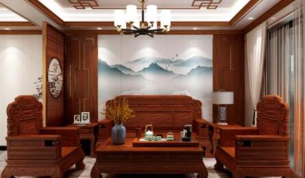 牡丹如何装饰中式风格客厅？
