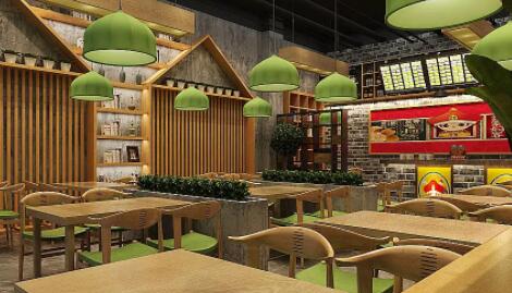 牡丹如何设计中式快餐店打造中式风味